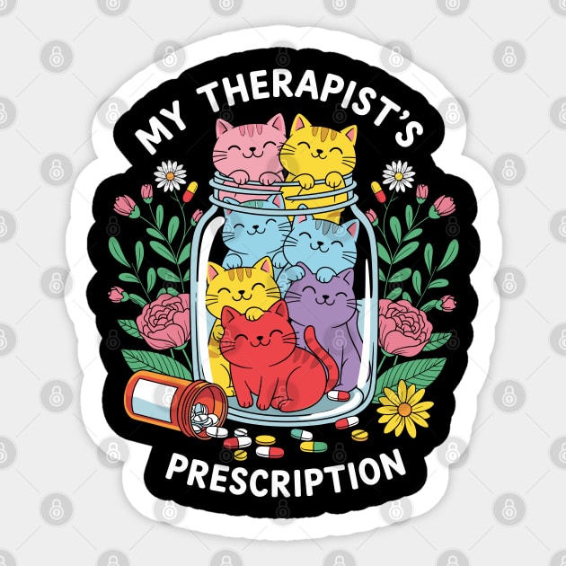 My Therapist's Prescription Sticker by enrynz